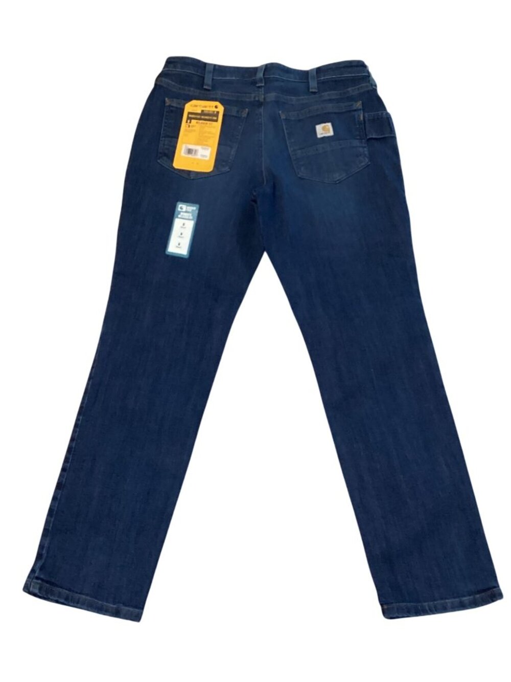 Carhartt Women's Rugged Flex Relaxed Fit Straight Denim Jean Size 6 Short 30X29